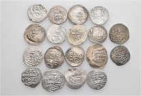 A lot containing 18 silver coins. All: Ilkhanids. About very fine to good very fine. LOT SOLD AS IS, NO RETURNS. 18 coins in lot.