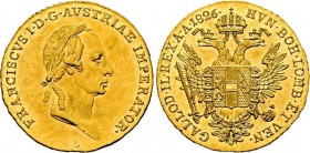 AUSTRIA. FRANZ I. (1806-1835) Dukat 1826 Wien. Friedberg 464 Good Extremely Fine
