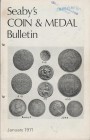 SEABY. Coin & Medal Bulletin. January 1971. London, 1971 Paperback, pp. 44, ill.
