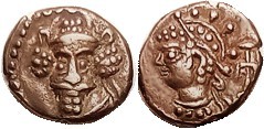 R ELYMAIS , Orodes IV, Æ Drachm, GIC-5914, Facg bust/Artemis bust l, anchor behi...