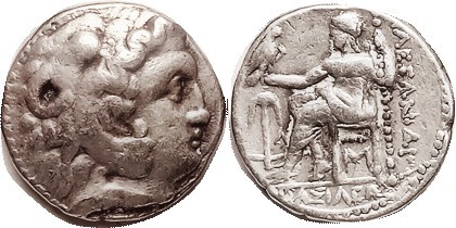 MACEDON , Alexander the Great, Tet, of Babylon, issued by Seleukos I of Syria, H...
