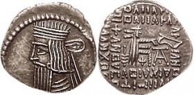 PARTHIA, Artabanus III, 80-90 AD, Drachm, Sel.74.6; EF, usual sl low obv centering, well struck with very sharp portrait & rev; moderately toned. Very...