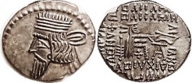 PARTHIA, Vologases III (now he wants to be called Pakoros I), 105-147 AD, Drachm, Sel. 78.3, EF, obv only sl off-ctr, good metal with pleasant old ton...