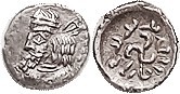 PERSIS, Pakor I, 1st cent AD, Obol, Bust l./triskeles & lgnd. Alr. 598, GIC-5946...