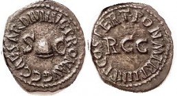CALIGULA , Quadrans, Liberty cap betw SC/RCC in lgnd, COS TERT; EF, nrly centered with full clear lgnds, dark brown patina with minimal touches of rou...