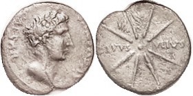 R CIVIL WAR, 68-69 AD, Vindex, Den, CAESAR AVGVSTVS, Laur head r/DIVVS IVLIVS, 8-ray comet, (copies coin of Augustus but distinct style), RIC 92; F-VF...