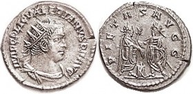 VALERIAN I , Ant, PIETAS AVGG, Val & Gal stg at altar; Choice EF, well centered & very well struck for this with no wkness, portrait detail fully shar...