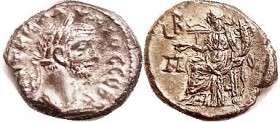 R CLAUDIUS II , Egypt Tet, LB, Dikaiosyne std l; EF, obv a touch off-ctr with somewhat crude lgnd, portrait strong, rev unusually sharp for one of the...
