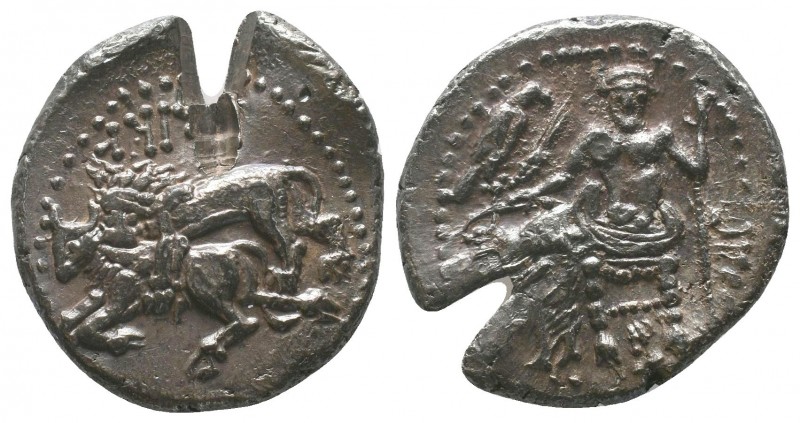 Mazaios , Satrap of Cilicia (361/0-334 BC). AR Stater. Tarsos.
Obv. B’LTRZ, Baal...