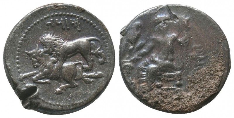 Mazaios , Satrap of Cilicia (361/0-334 BC). AR Stater. Tarsos.
Obv. B’LTRZ, Baal...