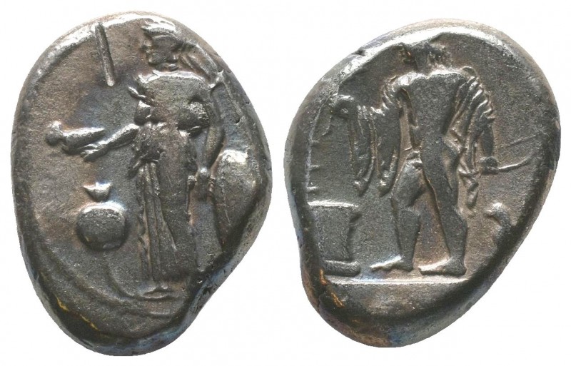 Side. Stater 3rd cent. BC, AR SNG von Aulock 4772. SNG Berry 1235.

Condition: V...