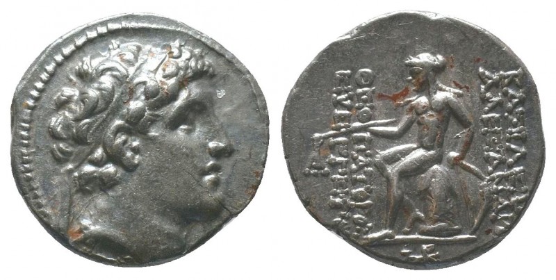 Seleukid Kings of Syria. Alexander I AR Drachm. Antioch, circa 152-145 BC. Diade...