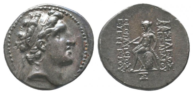 Seleukid Kings of Syria. Alexander I AR Drachm. Antioch, circa 152-145 BC. Diade...