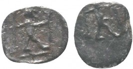 Greek 4th -3rd Century BC. AR Obol!!

Condition: Very Fine

Weight: 0.30 gr
Diameter: 9 mm