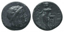 SELEUKID KINGS OF SYRIA. Antiochos I Soter (281-261 BC). Ae. 

Condition: Very Fine

Weight: 3.60 gr
Diameter: 16 mm