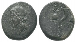 PHRYGIA. Ae (Circa 88-40 BC). 

Condition: Very Fine

Weight: 7.50 gr
Diameter: 21 mm