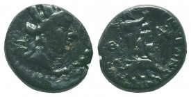 CILICIA. Tarsos (as Antiocheia). Ae (Time of Antiochos IV of Syria, 175-164 BC). 

Condition: Very Fine

Weight: 3.90 gr
Diameter: 15 mm