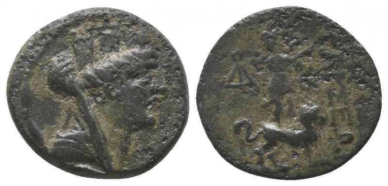 CILICIA. Tarsos (as Antiocheia). Ae (Time of Antiochos IV of Syria, 175-164 BC)....