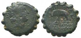 SELEUKIS & PIERIA. Seleukeia Pieria. Ae (2nd-1st centuries BC). 

Condition: Very Fine

Weight: 7.00 gr
Diameter: 23 mm