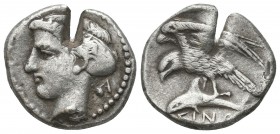 Sinope , Paphlagonia. AR Drachm (), c. 410-350 BC.

Condition: Very Fine

Weight: 5.91gr
Diameter: 21 mm