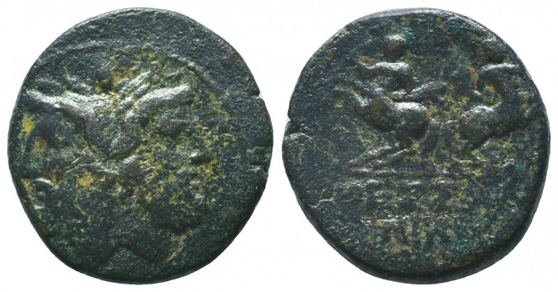 MACEDON. Thessalonica. Ae As (Late 2nd-early 1st centuries BC). Obv: Laureate he...