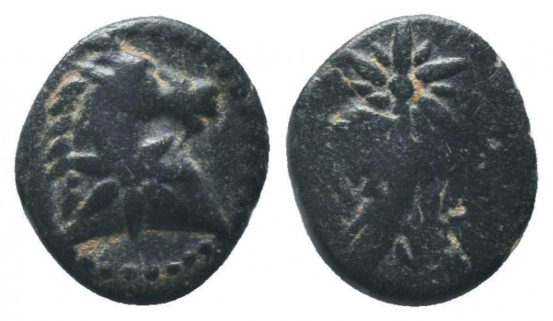 Pontos, uncertain mint. AE, circa 120-100 BC

Condition: Very Fine

Weight: 1.60...