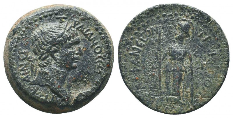 Cilicia, Epiphaneia. Trajan. A.D. 98-117. AE
Struck A.D 113/14. [ΑΥ KA]I NEP [.....