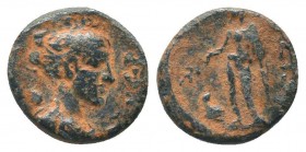 Pseudo-autonomous (3rd century). Ae. A.D. 217-218. AE

Condition: Very Fine

Weight: 1.60 gr
Diameter: 13 mm