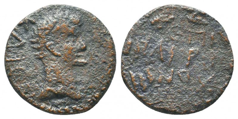 Augustus (27 BC - 14 AD). AE

Condition: Very Fine

Weight: 3.70 gr
Diameter: 18...