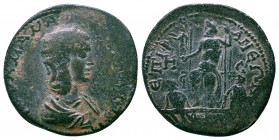 CILICIA, Epiphanea. Julia Mamaea, mother of Severus Alexander. Augusta 222-235 AD. Æ Dated year 298 (230/1 AD). Diademed and draped bust right / Zeus ...