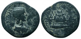 CAPPADOCIA. Caesarea. Julia Domna (Augusta, 193-217). Ae. 

Condition: Very Fine

Weight: 12.40 gr
Diameter: 28 mm
