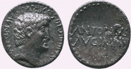 MARK ANTONY. 33 BC. AR Denarius. Bare head of Antony / ANTONIVS AVG.IMP.III in two lines. Crawford 542/2; CRI 347; RSC 2.

Condition: Very Fine

Weigh...