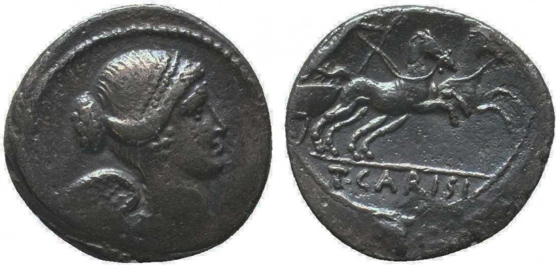 T. Carisius. Denarius; T. Carisius; 46 BC, Denarius, Cr-464/5, Syd-985, RSC Cari...