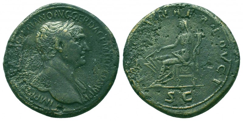 TRAJAN (98-117). Sestertius. Rome.

Condition: Very Fine

Weight: 26.60 gr
Diame...