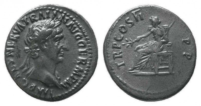 Traianus (98-117 AD). AR Denarius

Condition: Very Fine

Weight: 3.20 gr
Diamete...