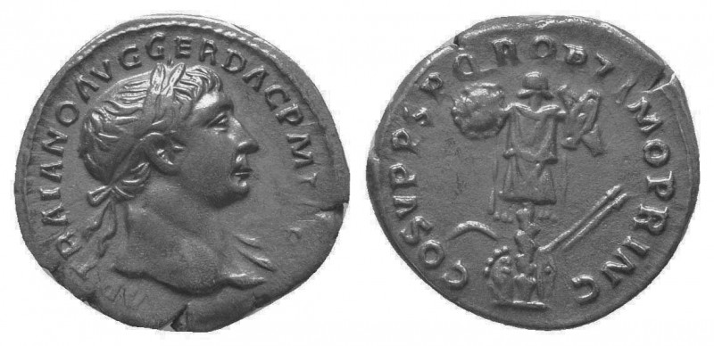 Traianus (98-117 AD). AR Denarius

Condition: Very Fine

Weight: 3.00 gr
Diamete...
