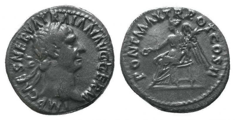 Traianus (98-117 AD). AR Denarius

Condition: Very Fine

Weight: 2.60 gr
Diamete...