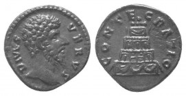 Divus Lucius Verus, died 169. Denarius

Condition: Very Fine

Weight: 2.60 gr
Diameter: 18 mm