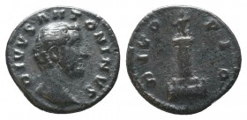 Divus Antoninus Pius (+ 161 AD). AR Denarius 

Condition: Very Fine

Weight: 2.80 gr
Diameter: 18 mm