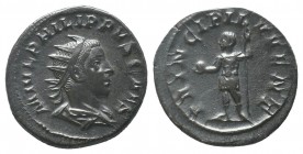 Philip II (247-249). AR Antoninianus

Condition: Very Fine

Weight: 4.20 gr
Diameter: 22 mm