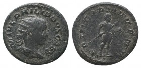 Philip II, as Caesar, AR Antoninianus. Rome, AD 244-246. 

Condition: Very Fine

Weight: 4.10 gr
Diameter: 23 mm