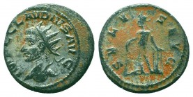 Claudius II (268-270 AD). AE silvered Antoninianus

Condition: Very Fine

Weight: 2.90 gr
Diameter: 20 mm