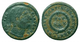 Constantine I (306-337 AD). AE Follis

Condition: Very Fine

Weight: 2.60 gr
Diameter: 19 mm