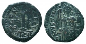 BYZANTINE.Justinian I.527-565 AD, AE Half Follis. 

Condition: Very Fine

Weight: 3.90 gr
Diameter: 21 mm