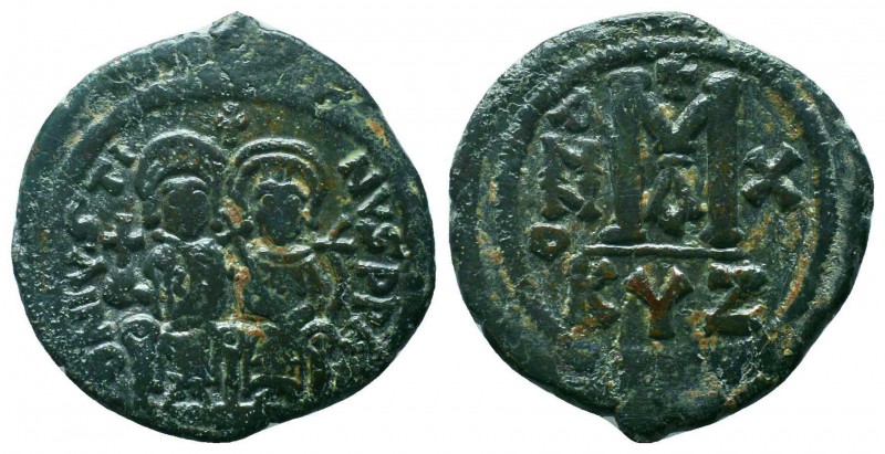 BYZANTINE.Justin II and Sophia. 565-578 AD, AE Follis. 


Condition: Very Fine

...
