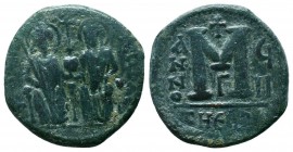 BYZANTINE.Justin II and Sophia. 565-578 AD, AE Follis. 


Condition: Very Fine

Weight: 13.30 gr
Diameter: 29 mm