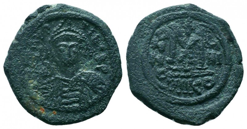 BYZANTINE.Maurice Tiberius, 582-602 AD. AE Follis,

Condition: Very Fine

Weight...