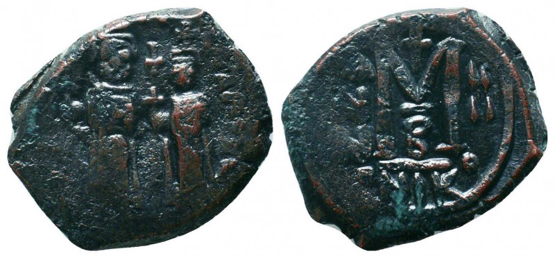 BYZANTINE. Heraclius and Heraclius Constantine,610-641 AD, AE 

Condition: Very ...