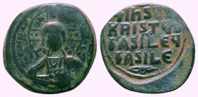 Anonymous follis. Bust of Christ. 10th - 12th C. AD, AE

Condition: Very Fine

Weight: 9.50 gr
Diameter: 27 mm