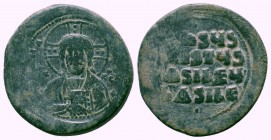Anonymous follis. Bust of Christ. 10th - 12th C. AD, AE

Condition: Very Fine

Weight: 13.10 gr
Diameter: 31 mm